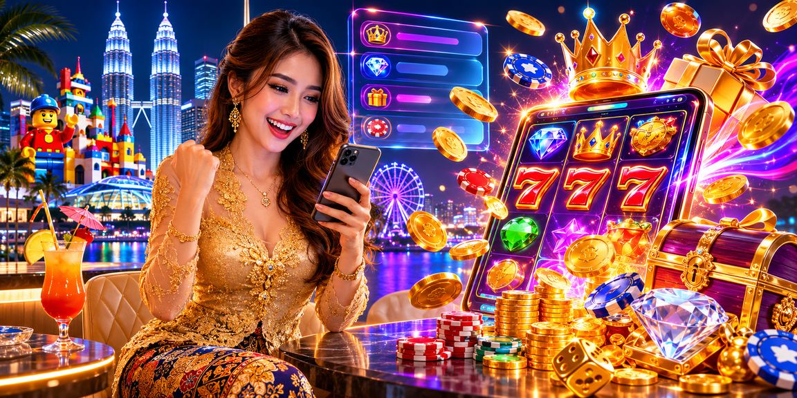 Pemain Malaysia menikmati permainan sukan maya dalam pakaian kebaya moden melalui pp96